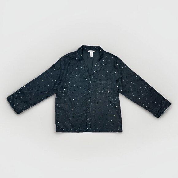 NWOT - Victoria's Secret Flannel Long Pajama Set - Celestial - Medium - Cozy Up - Picture 5 of 14